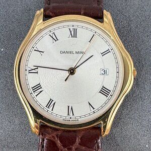 Vintage Stunning Daniel Mink Designer Swiss Made Watch extra thin 6.5MM